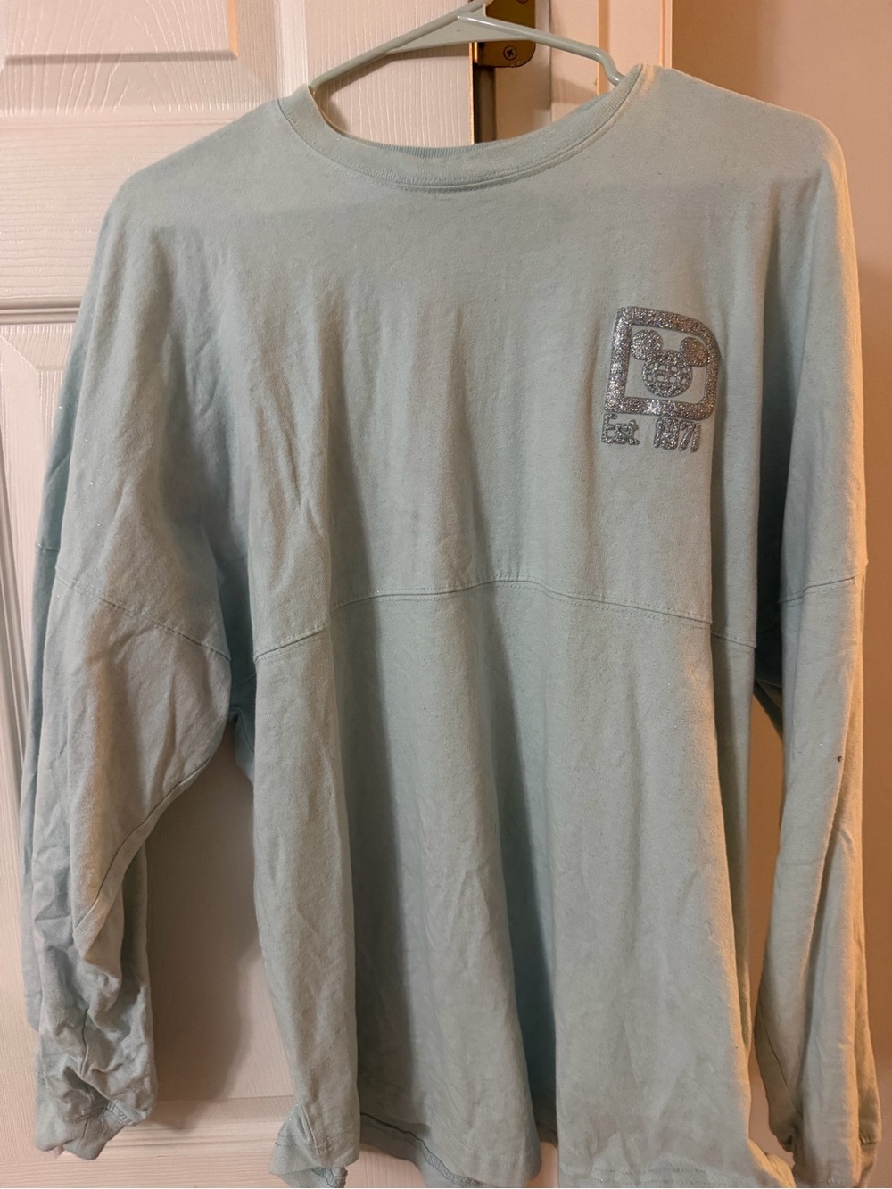 Disney Parks Arendelle Aqua Sparkly Spirot Jersey
